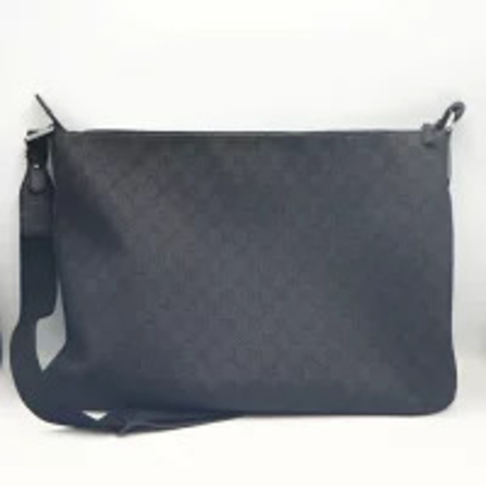 Gucci Black Messenger Canvas GG h Bag Shoulder